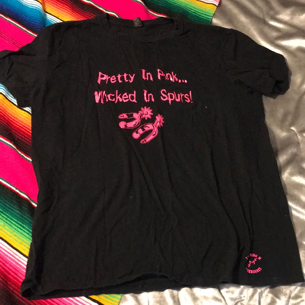 “Pretty in pink Wicked in Spurs” Graphic T